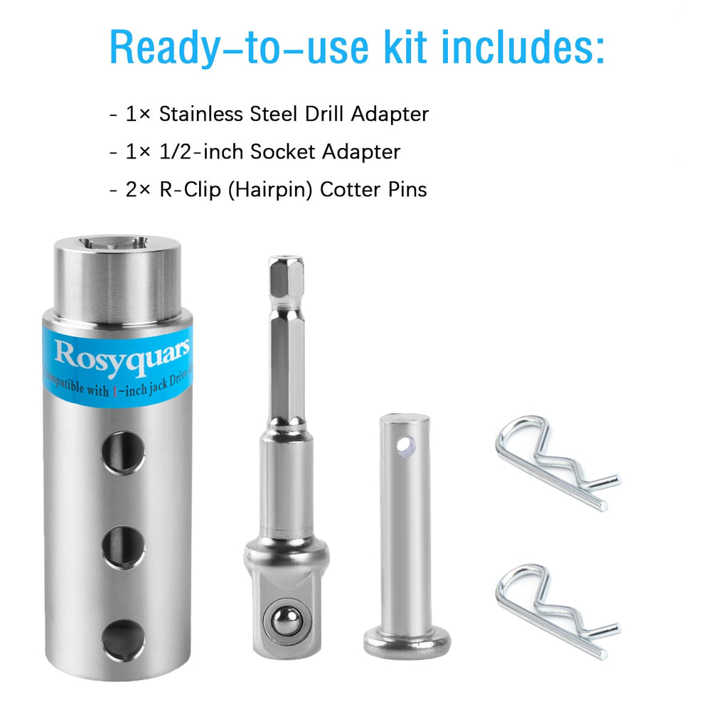 Rosyquarz cotter pins secure attachment for safe, quick setup