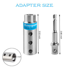 Rosyquarz stainless-steel trailer jack adapter close-up shows corrosion resistance