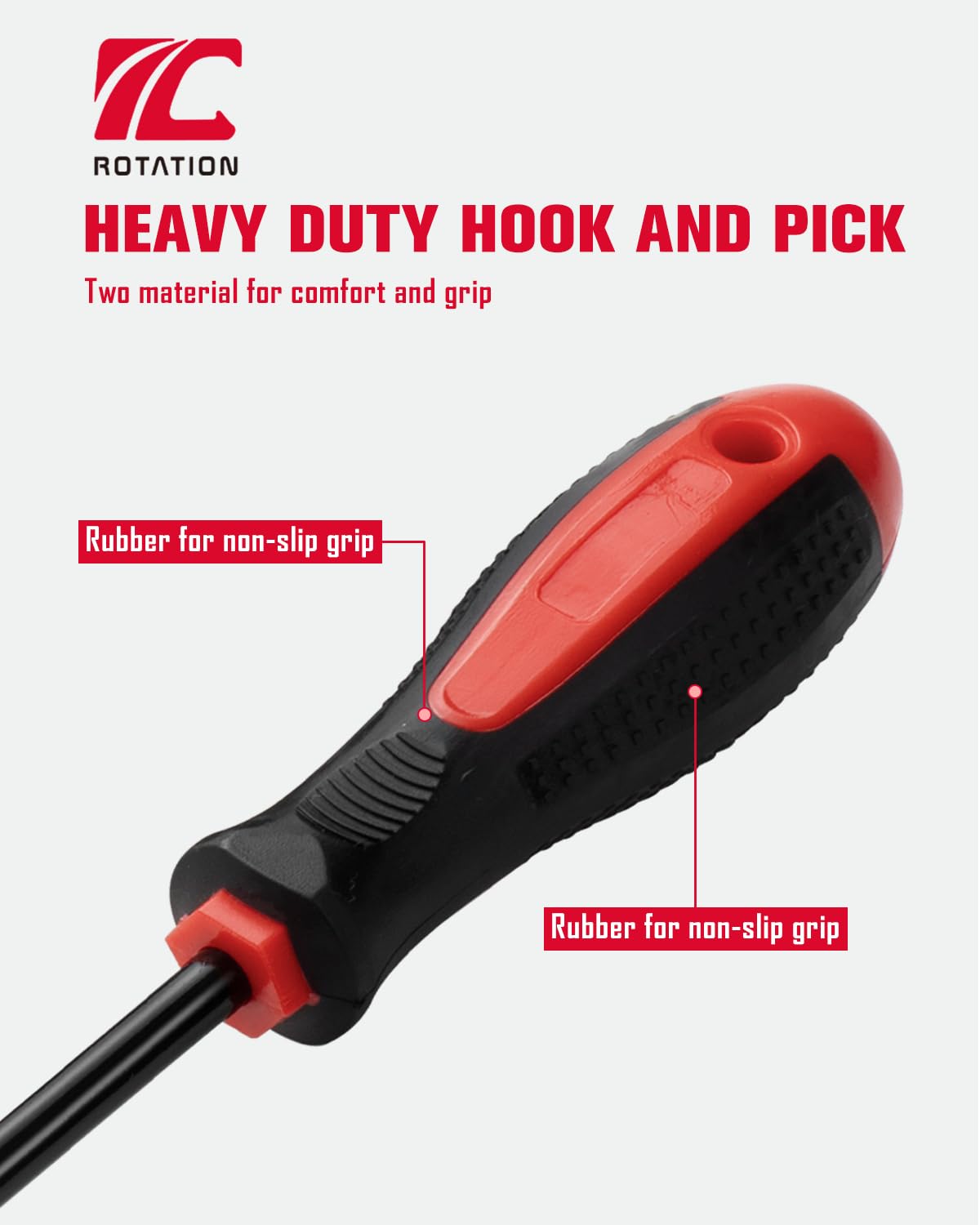 ROTATION 90 degree pick reaches tight spots around fittings