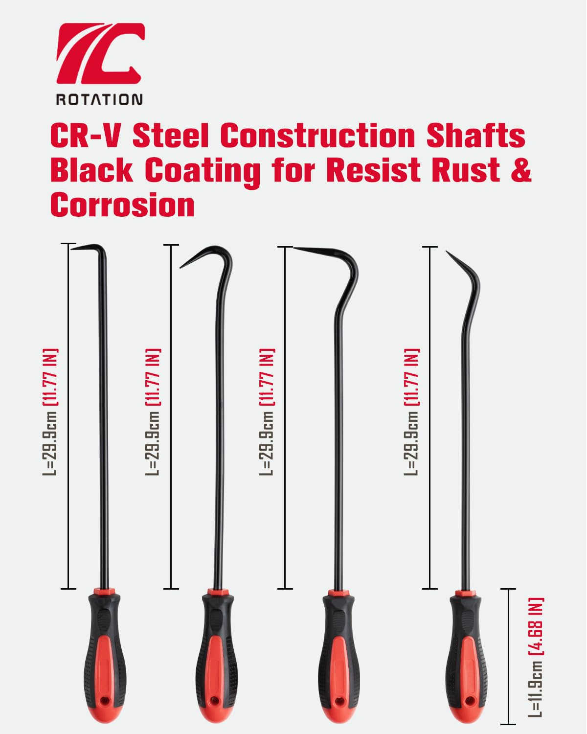 ROTATION combination pick handles small fasteners in tight engine compartments