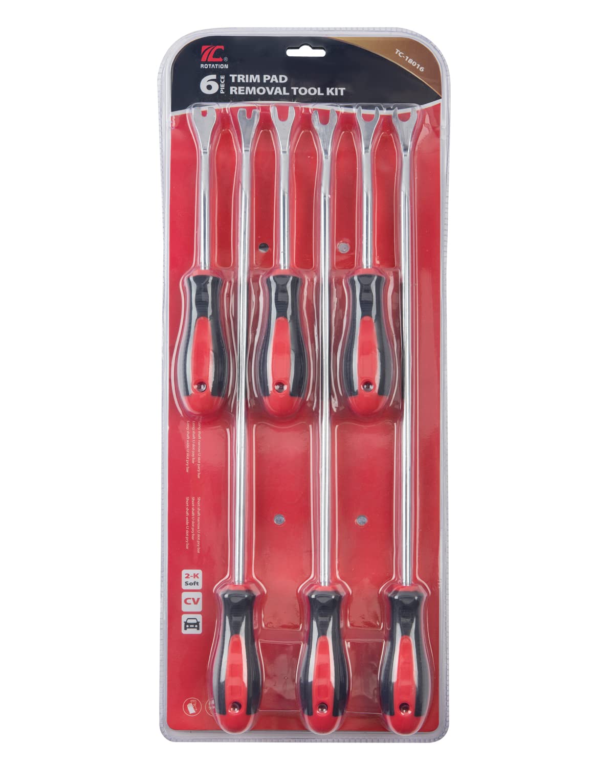 Rotation interior work toolkit for wires, gaskets, and rings without panel damage