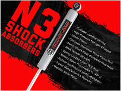 Rough Country 23157A 54 mm shock body enhances cooling for sustained performance
