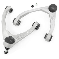 Rough Country forged upper control arm with 1-piece design for enhanced strength on lifted trucks.