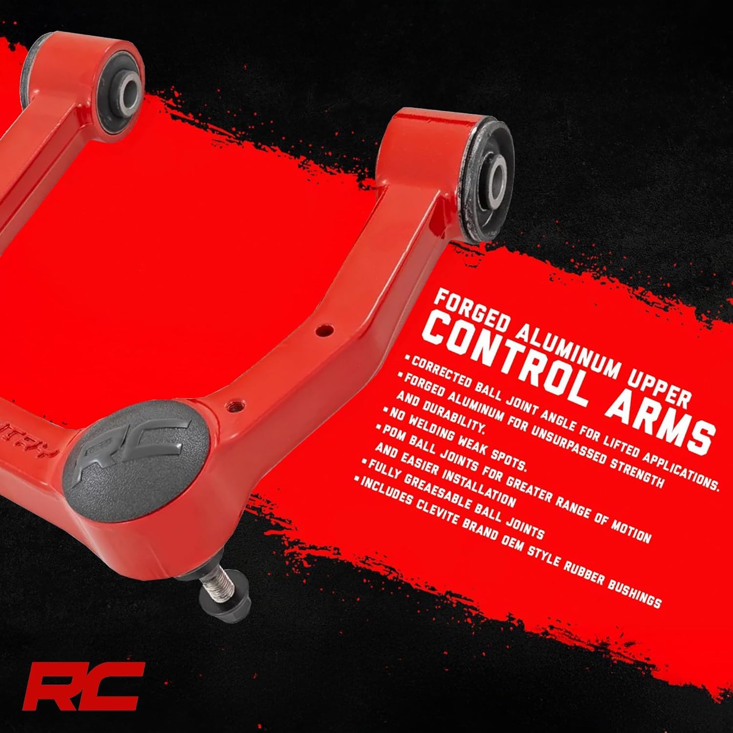 Rough Country forged upper control arm installation steps sketch for quick upgrade