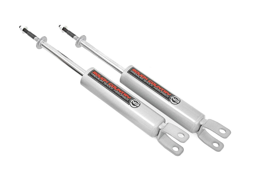 Rough Country front shock absorbers installed on a 99-06 Chevy Sierra 1500 for smoother ride