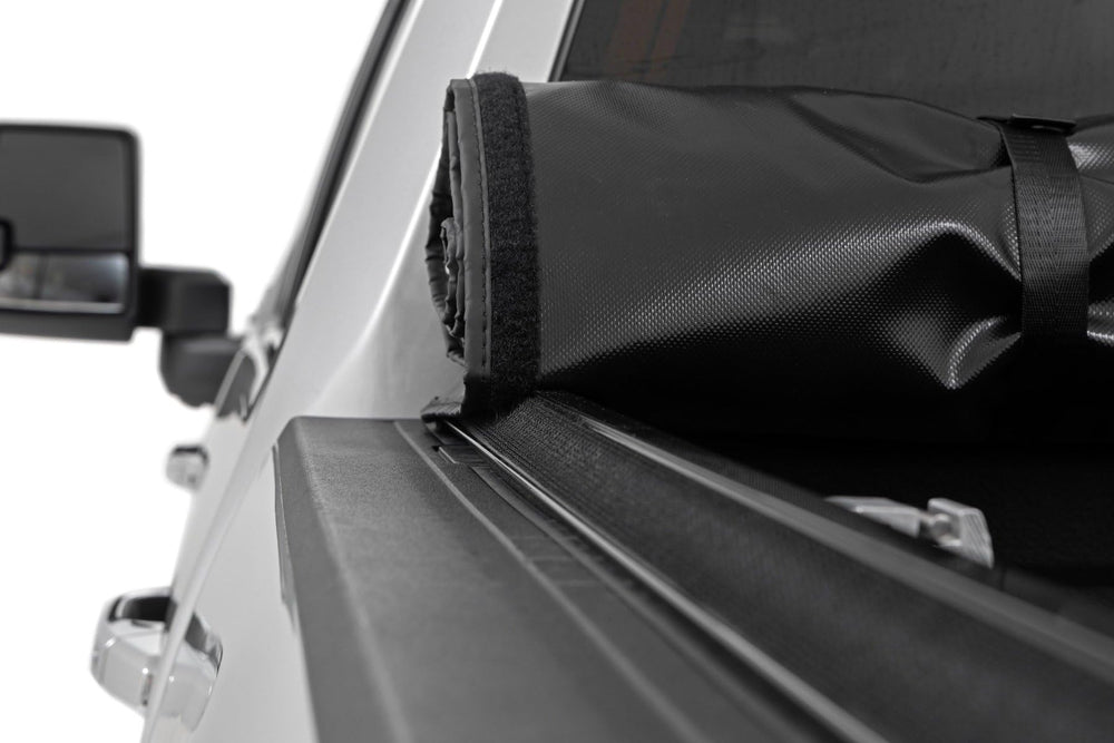 Rough Country installation kit allows no-drill setup with brackets for quick mounting.
