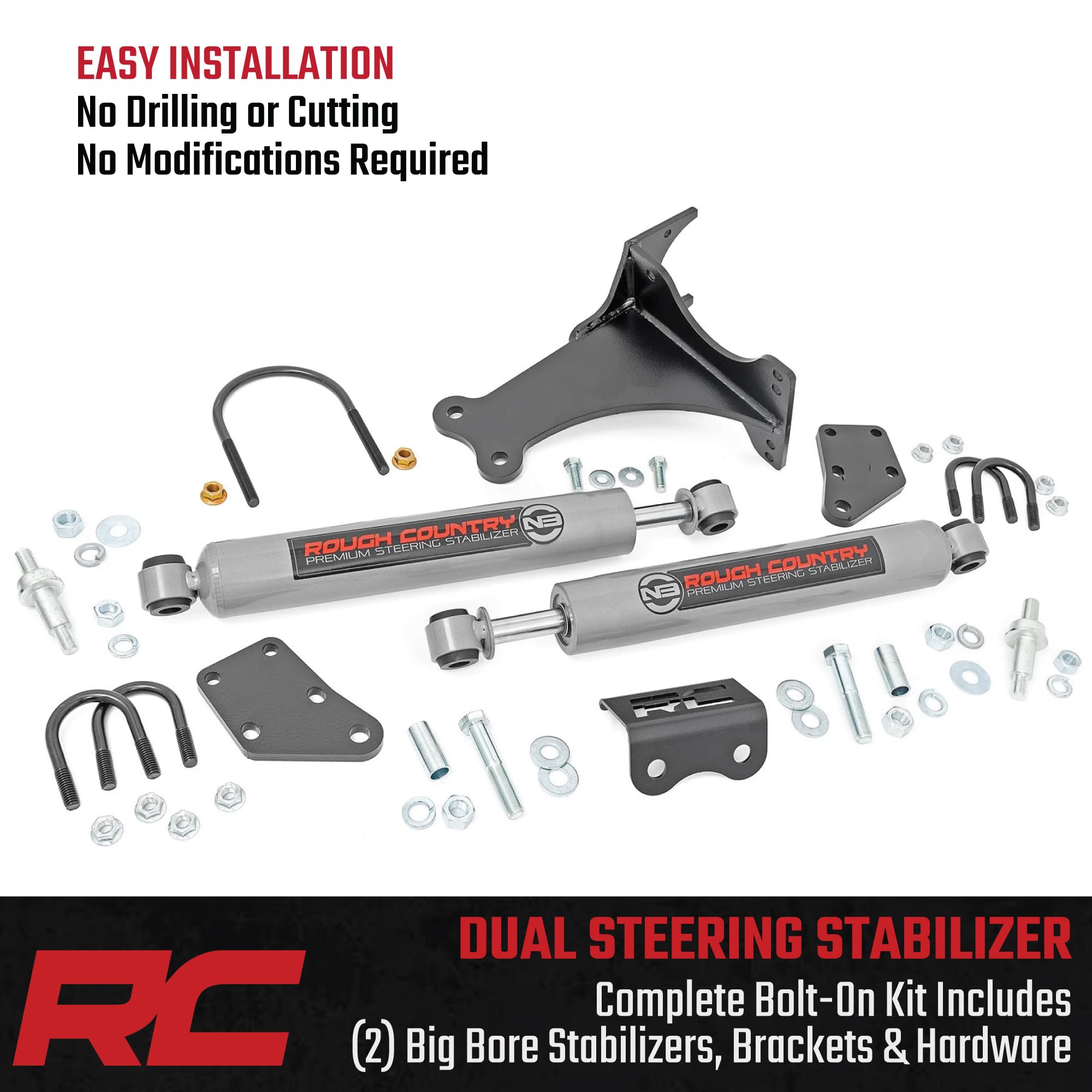 Rough Country N3 on the road demonstrates improved handling and stability.