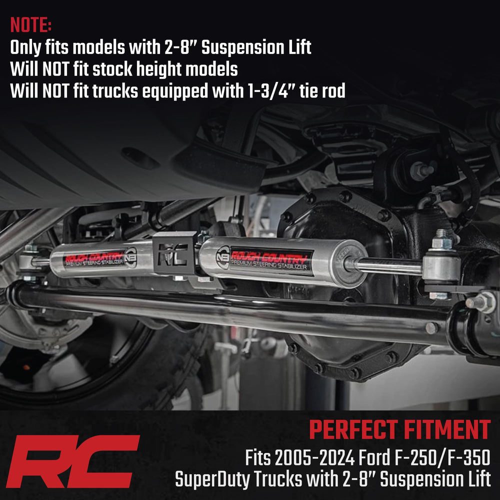 Rough Country N3 with Limited Lifetime Replacement Warranty.