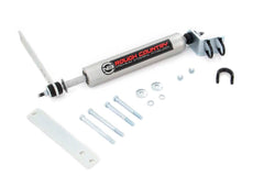 Rough Country N3 steering stabilizer front view improves on-road feel