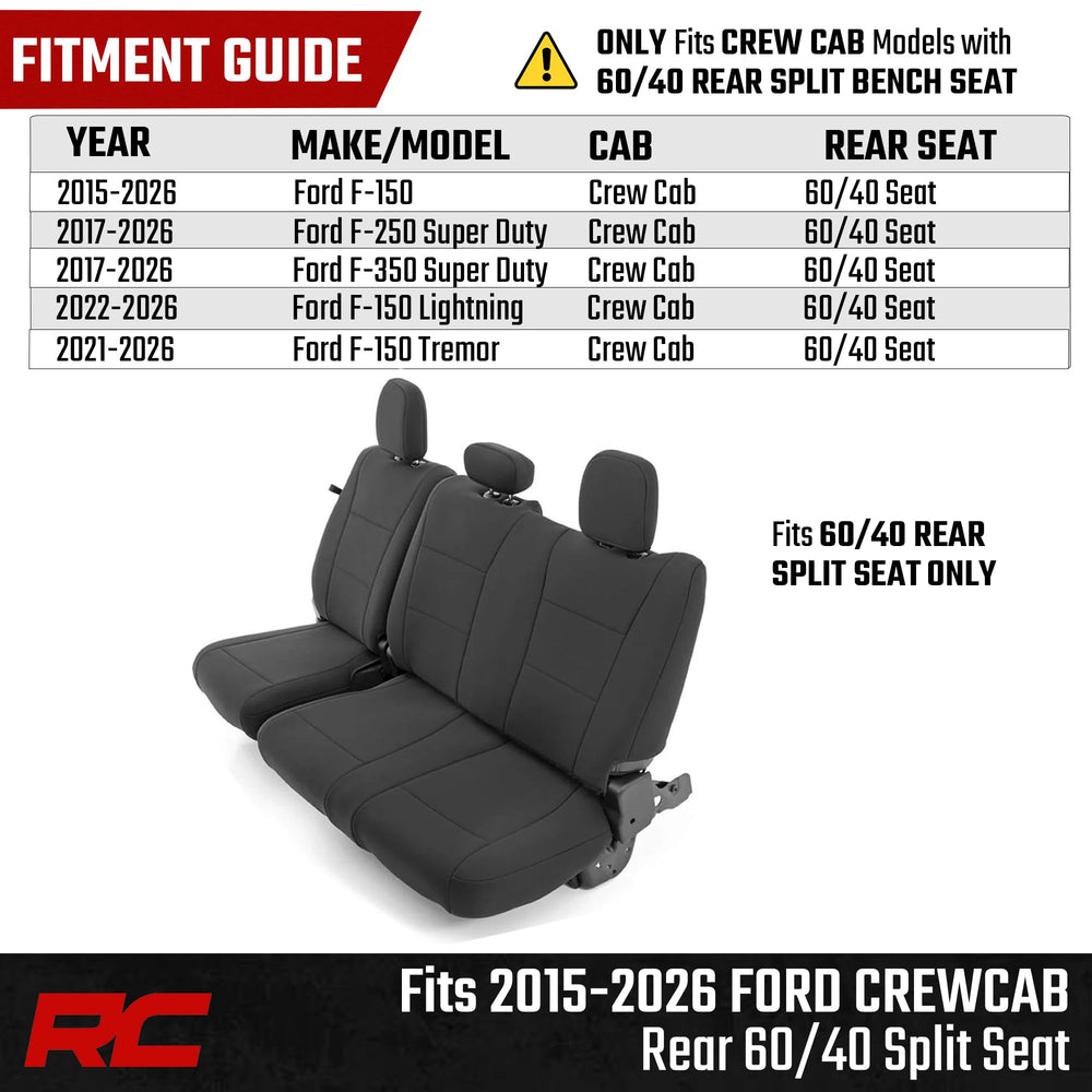 Rough Country 4-layer comfort construction cushions passengers and guards seats