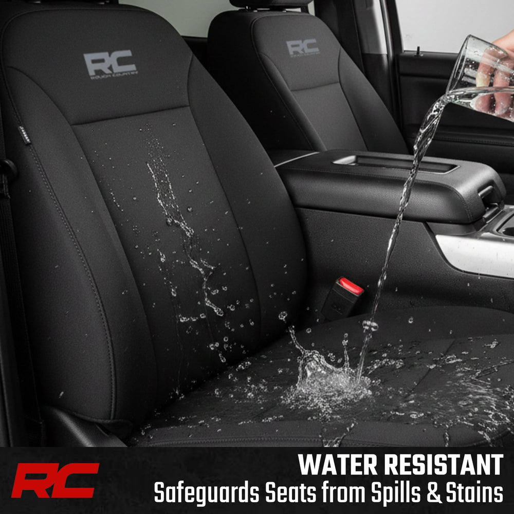 Rough Country foam-padded seat cover adds everyday comfort