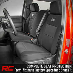 Rough Country neoprene cover is waterproof and UV-resistant for spill defense