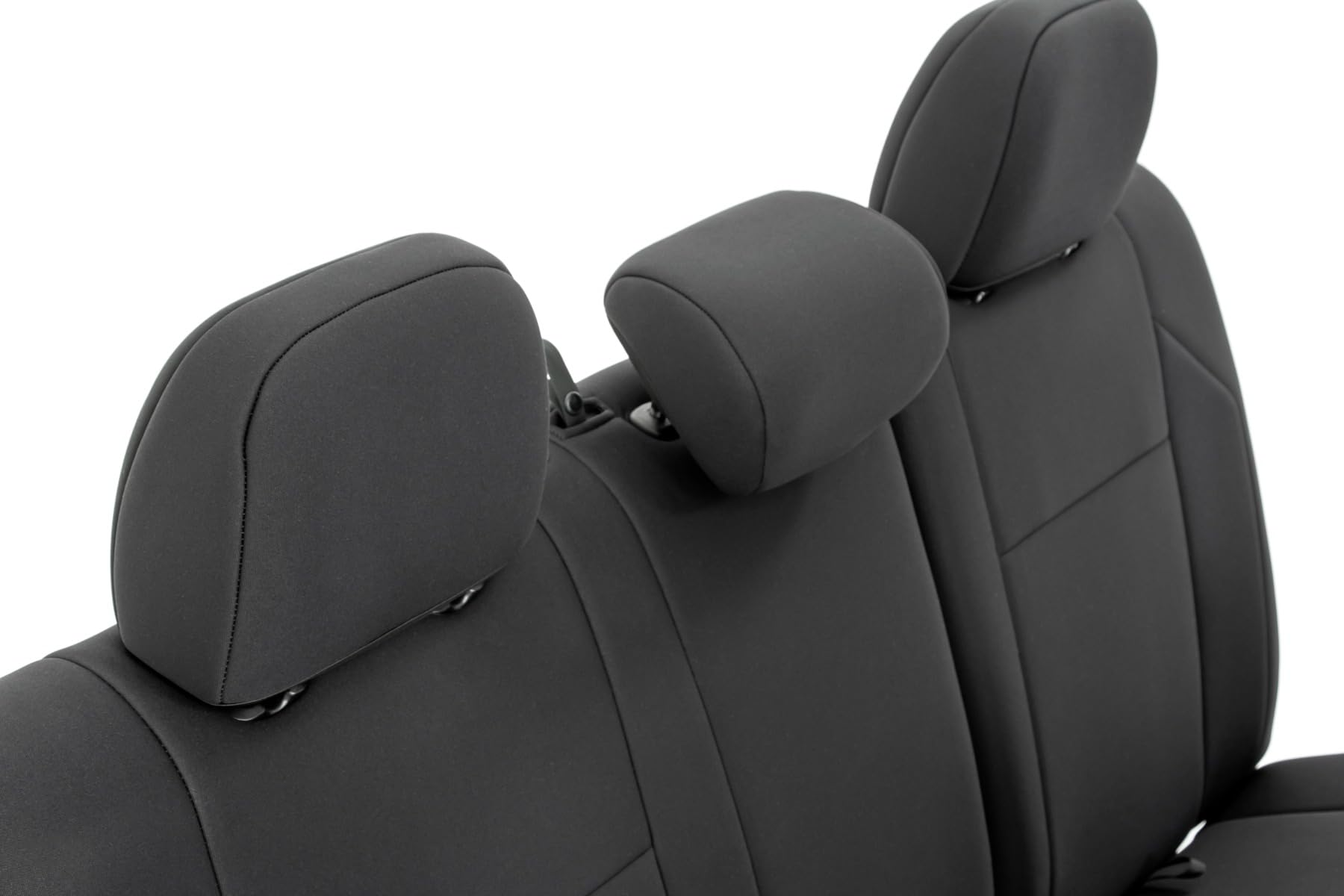 Rough Country waterproof neoprene seat covers protect upholstery from stains and spills.