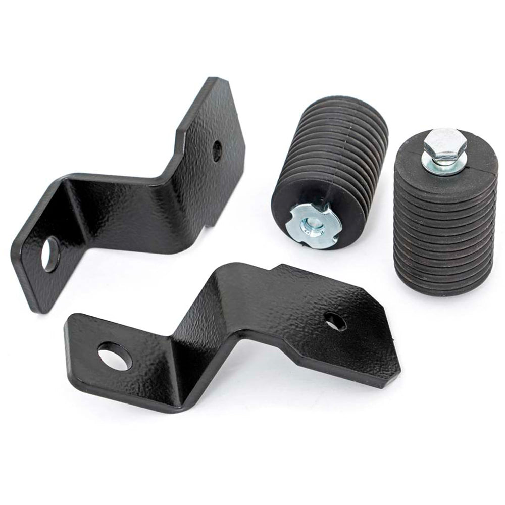 Rough Country Polaris LED whip bracket bed-mount in action for General/Ranger trails