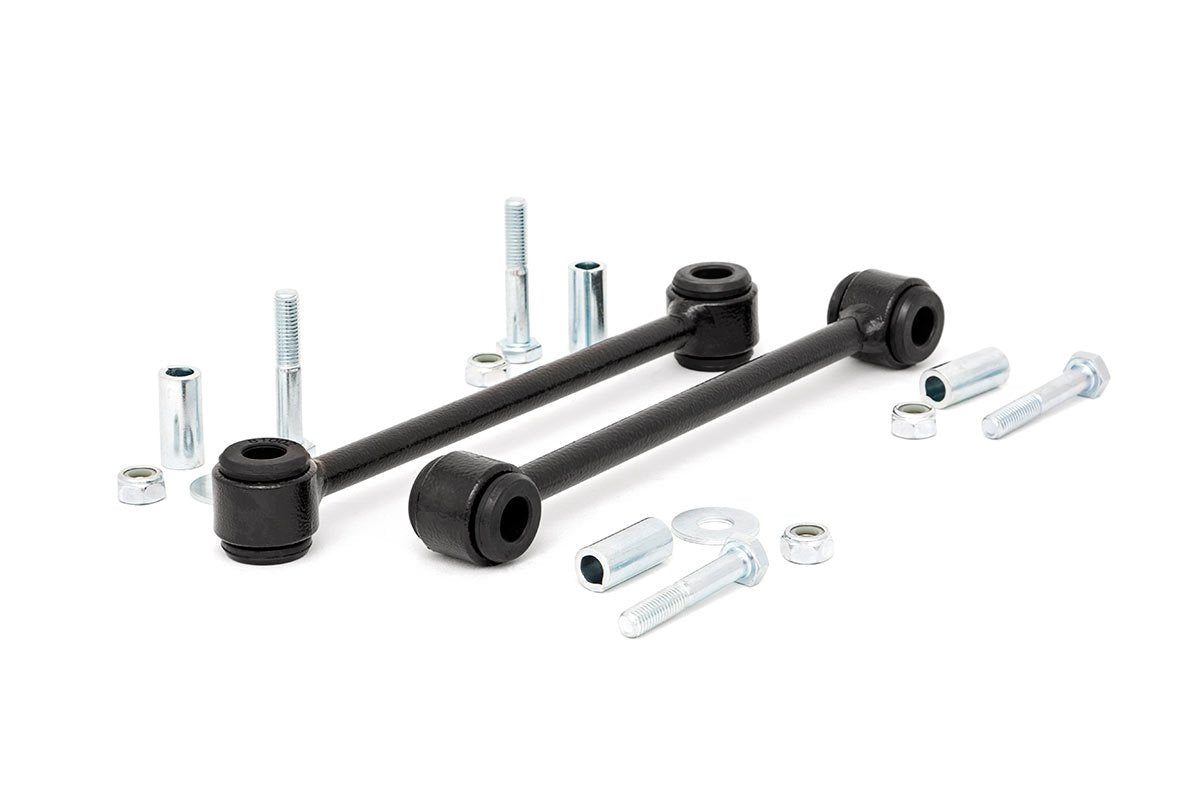 Rough Country rear sway bar links on a Jeep TJ with a 4-6 inch lift improve stability.