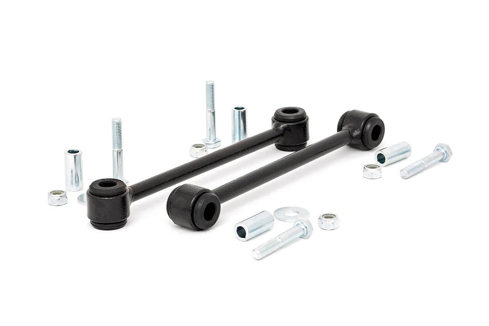 Rough Country rear sway bar links on a Jeep TJ with a 4-6 inch lift improve stability.