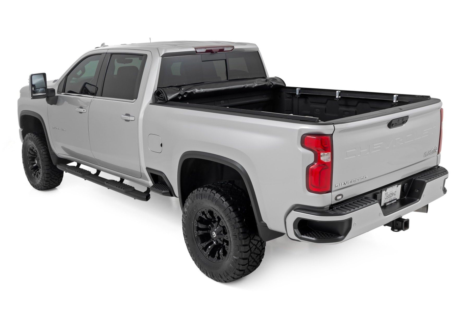 Rough Country roll-up design enables full bed access in seconds for easy loading.