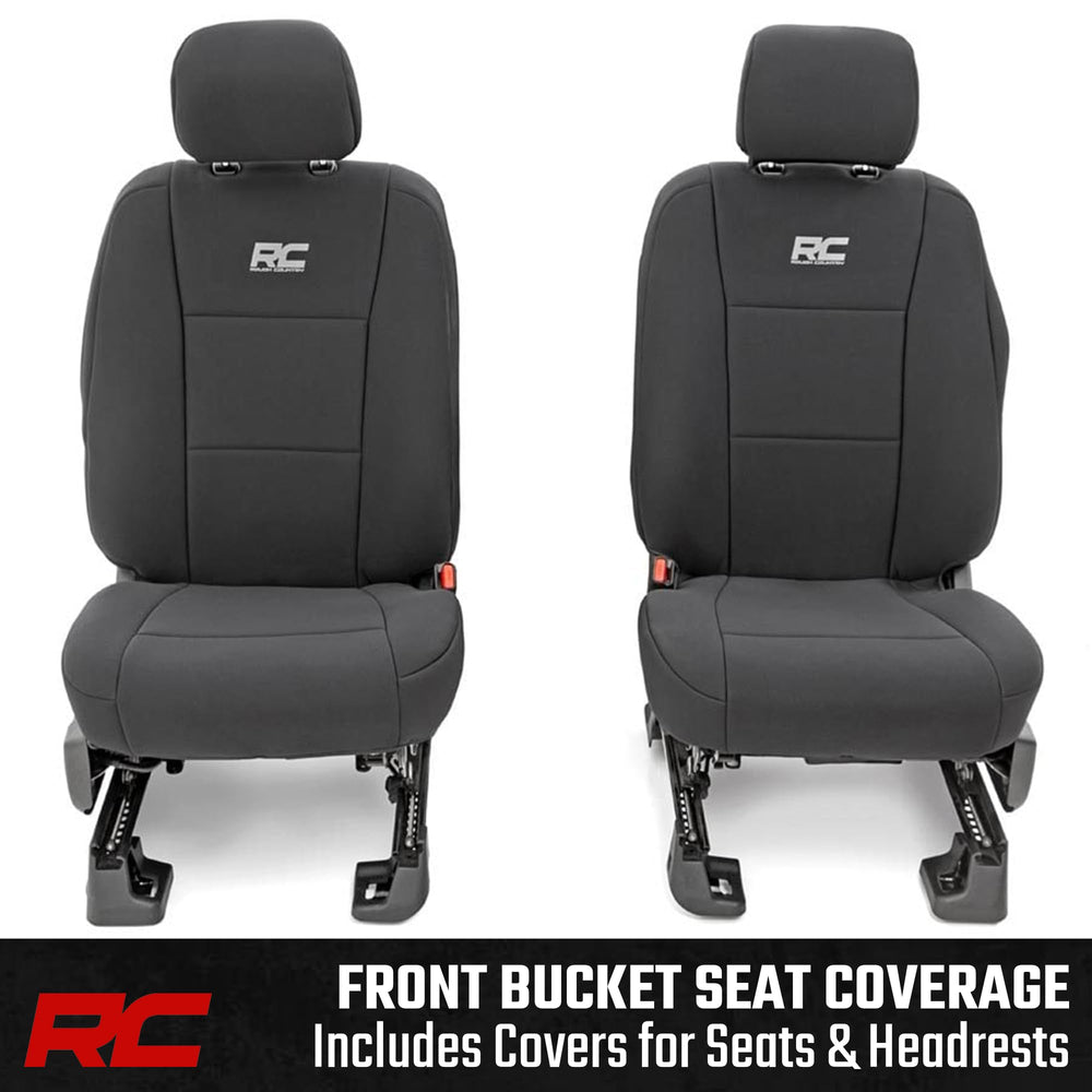 Rough Country headrest covers included for full-coverage protection