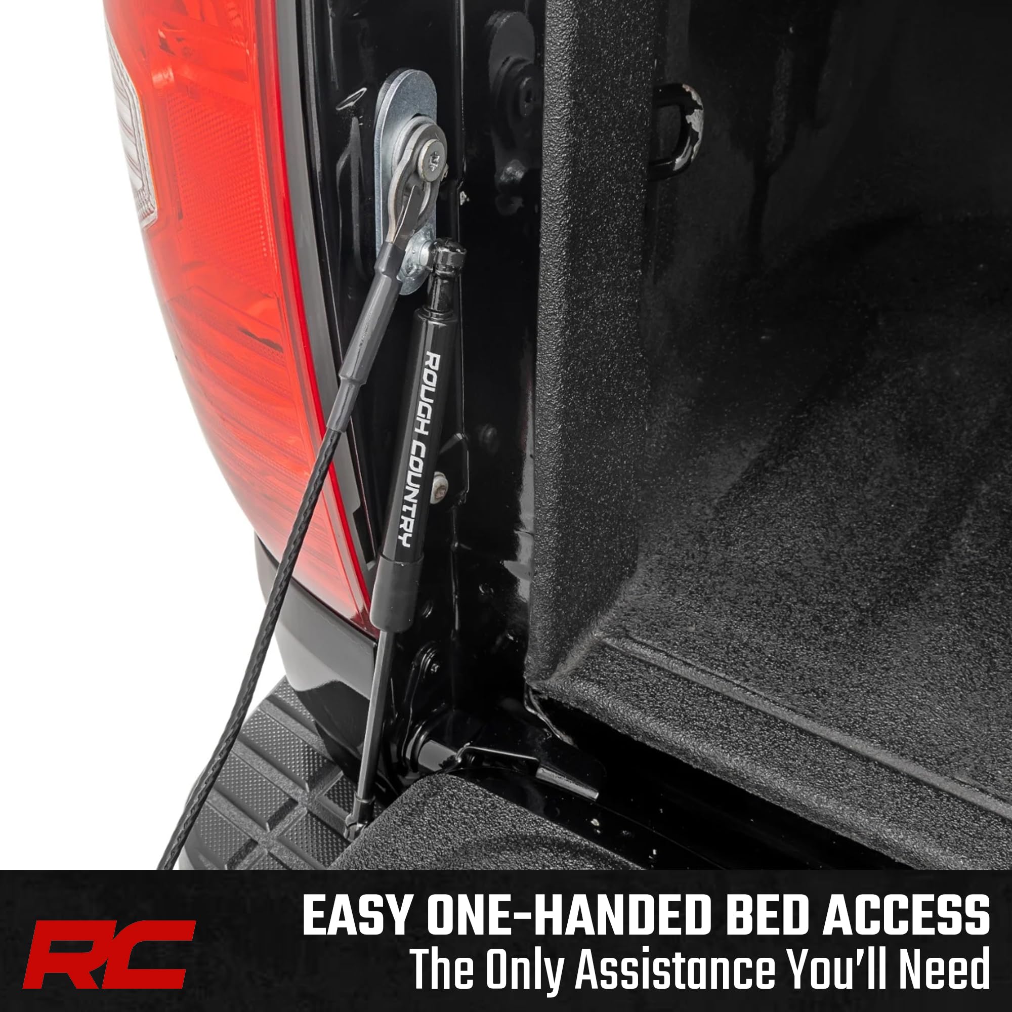 Rough Country tailgate damper delivers slow-release lowering