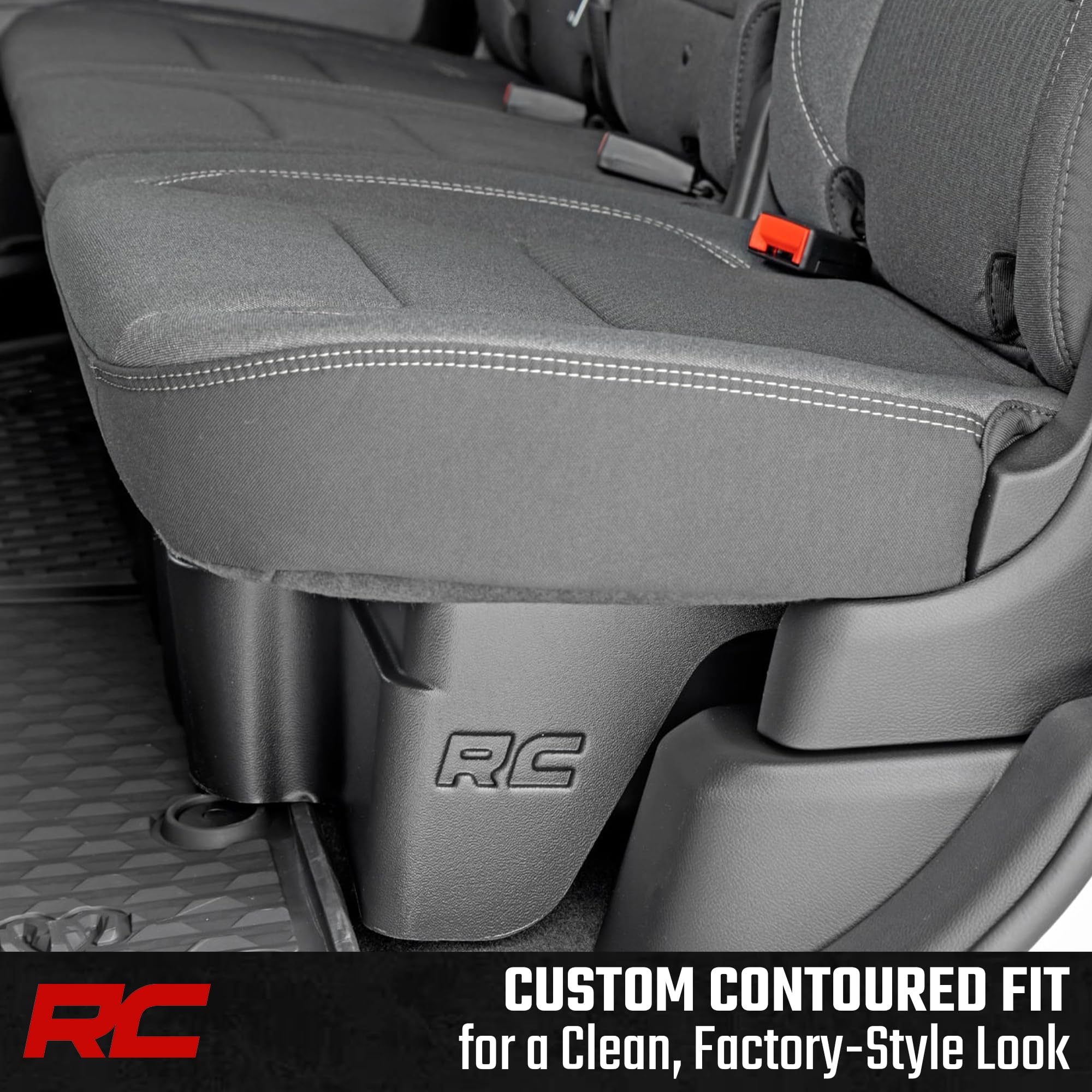 Rough Country storage tray made from high-density thermoplastic withstands daily wear.
