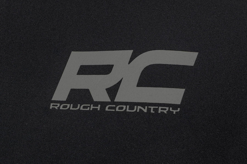 Rough Country Winch Cover showcases the logo for rugged, ready-for-action styling.