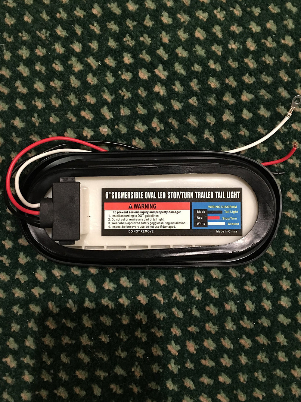 ROULER 3-pin waterproof plug trailer light ensures secure connections on road or water