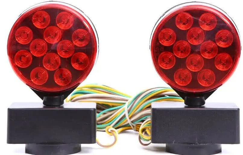ROULER ProlinePI magnetic base attaches securely to metal surfaces for tow light kit.