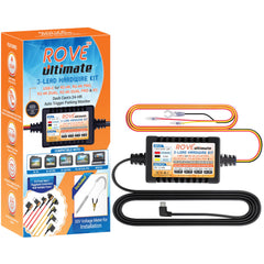 ROVE hardwire kit front packaging showing components and benefits