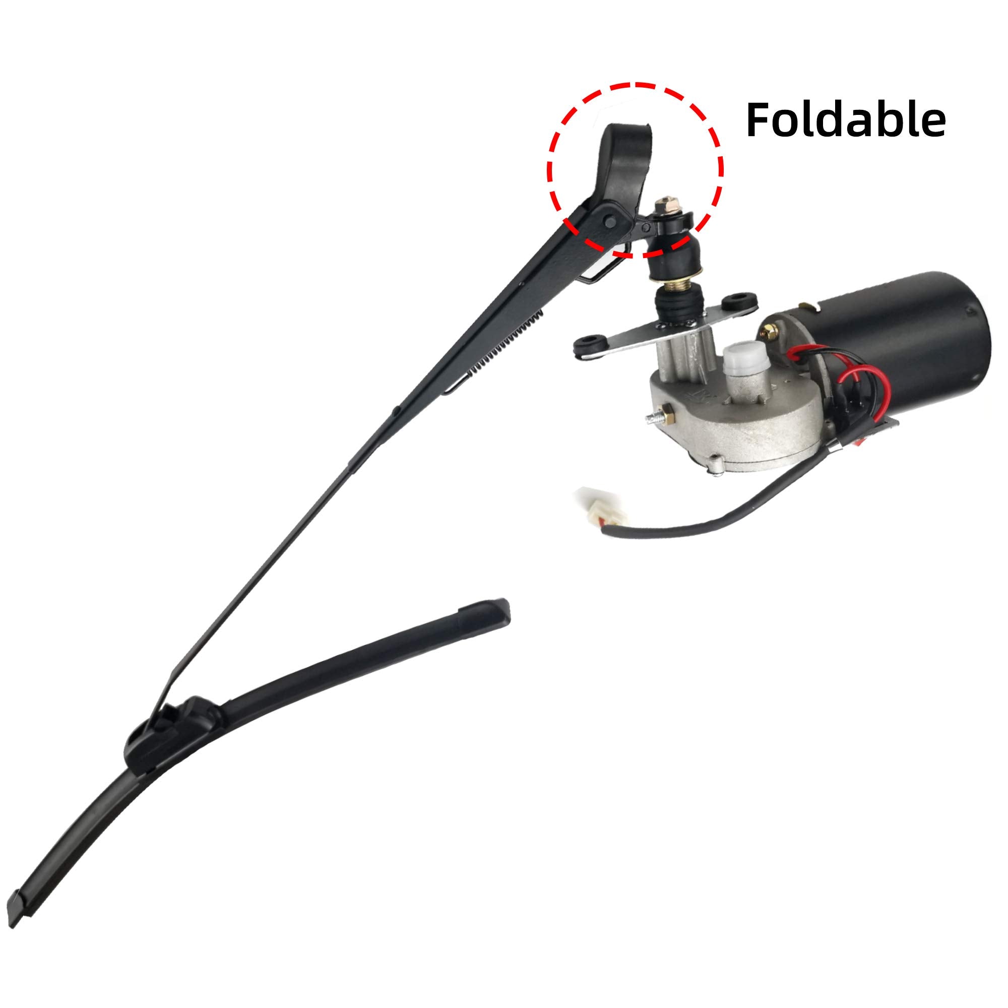 ROVIKE 12V motor with 90-degree sweep suited for variable angles