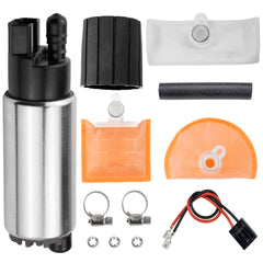 ROVIKE electric fuel pump E8229 close-up highlighting durable build for long-lasting reliability