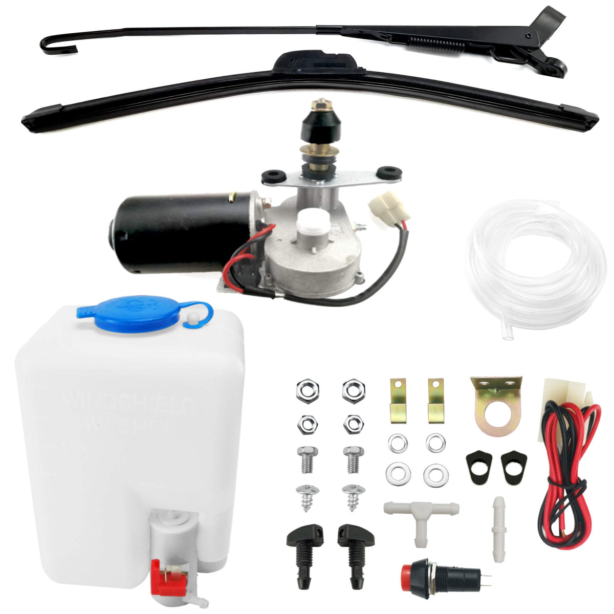 ROVIKE electric UTV wiper arm in rugged off-road use for clear visibility