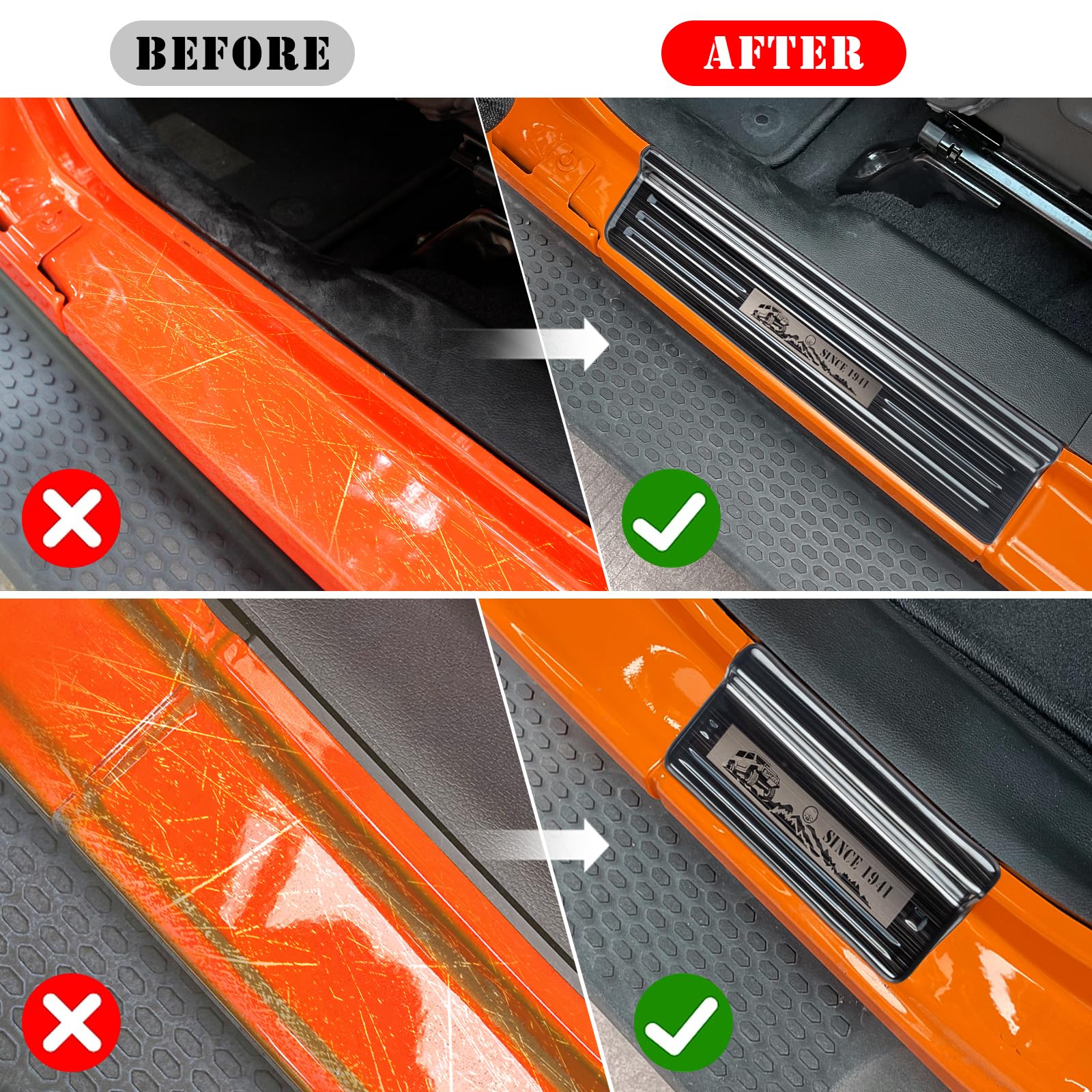 Rowa door sill guard Gladiator edge—durable protection against wear.