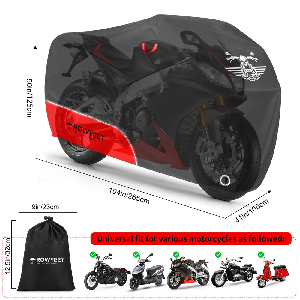 ROWYEET 420D Pro cover shows reflective strips for nighttime visibility.
