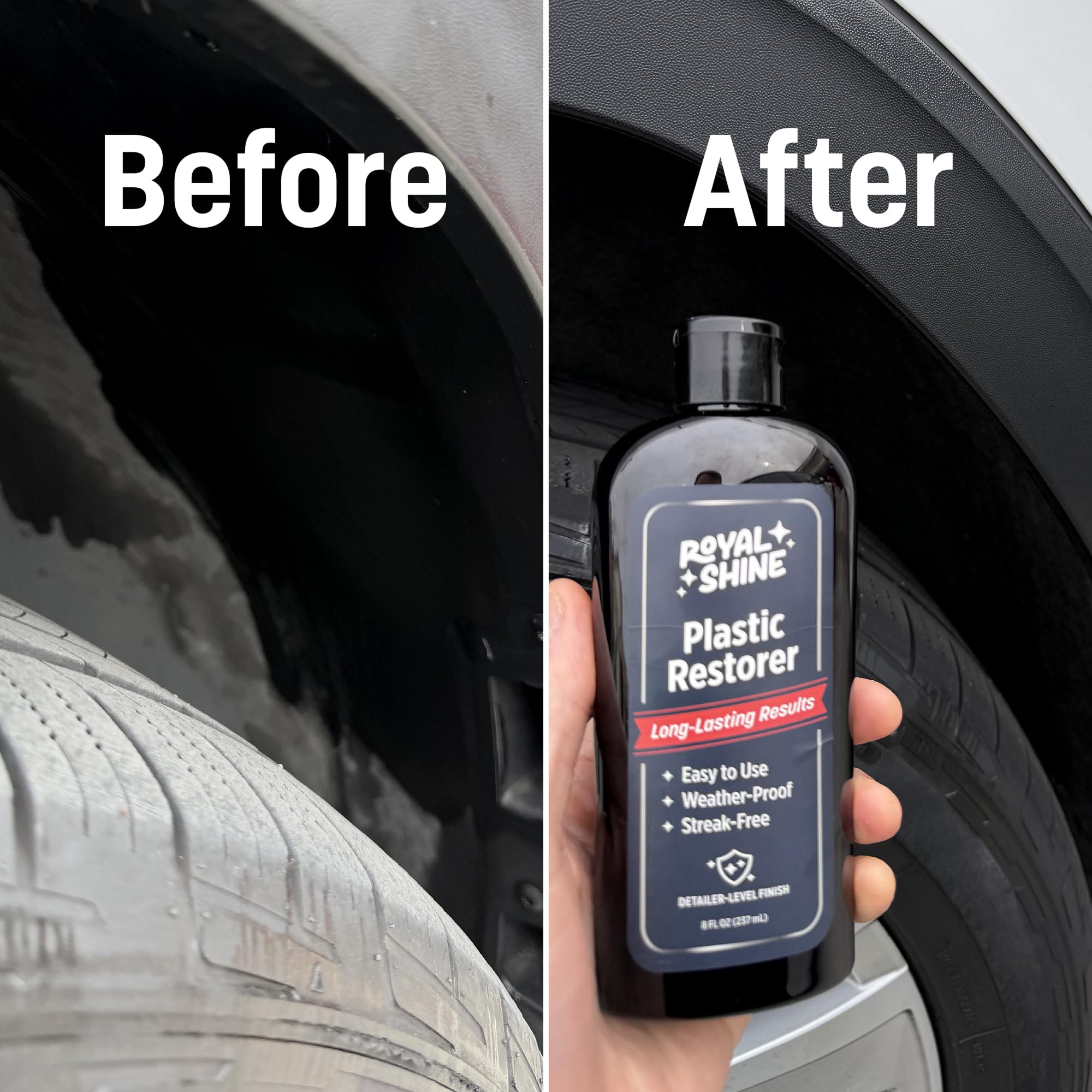 ROYAL SHINE non-greasy dry finish resists dust and streaks after use.