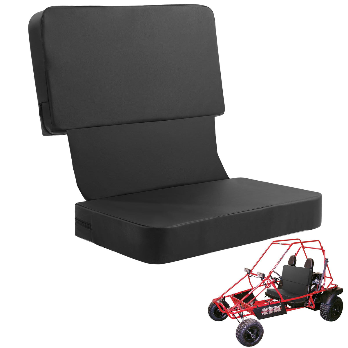 ROYALAY Go Kart Seat for two seater with spacious 27x15x4in cushion for two riders
