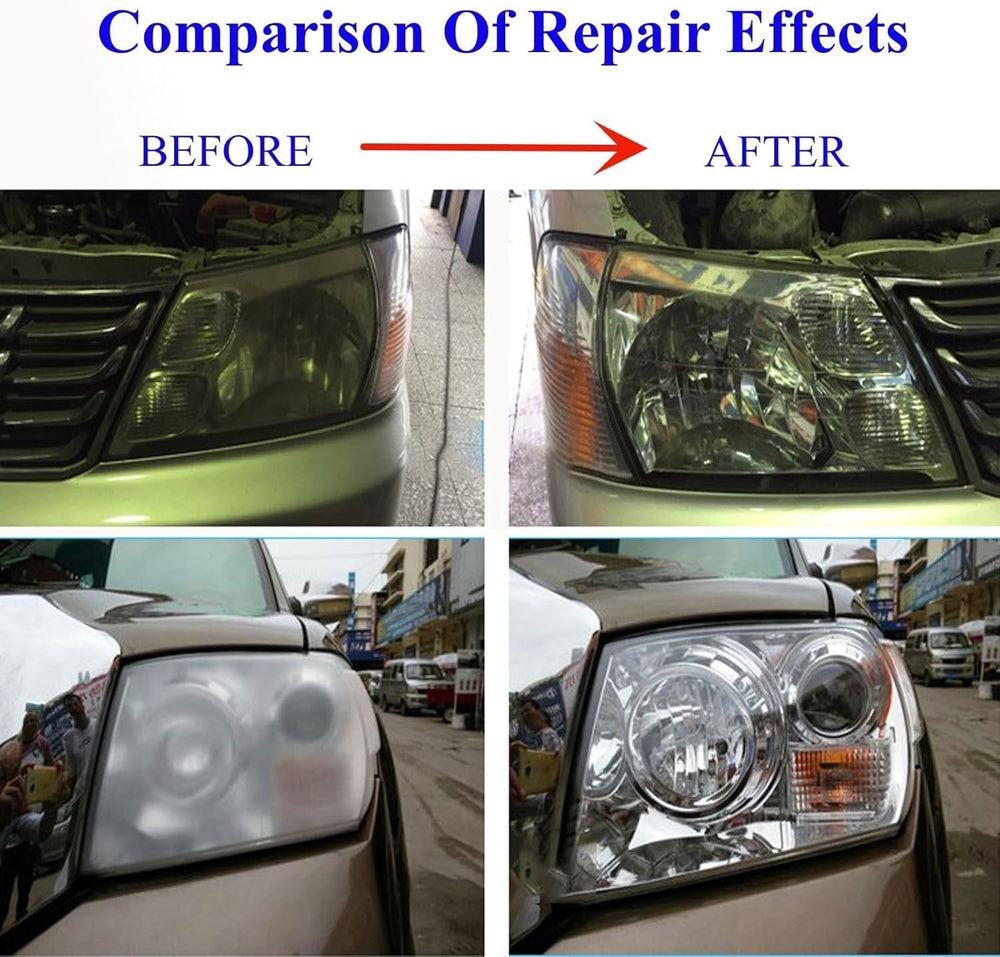 ROYWOO headlamp haze polish liquid restores transparency and light output.