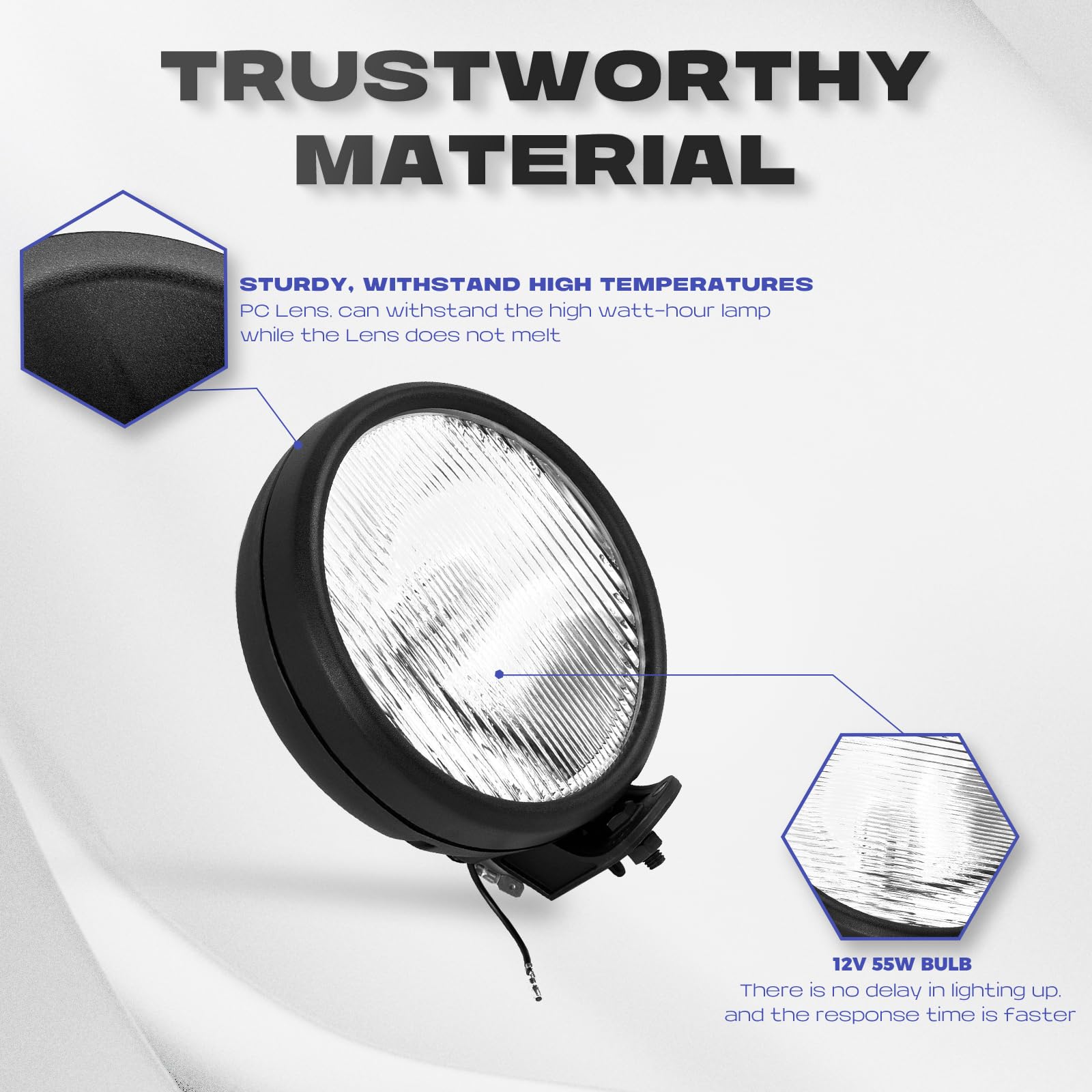 RP Remarkable Power fog light lens assembly for Wrangler TJ
