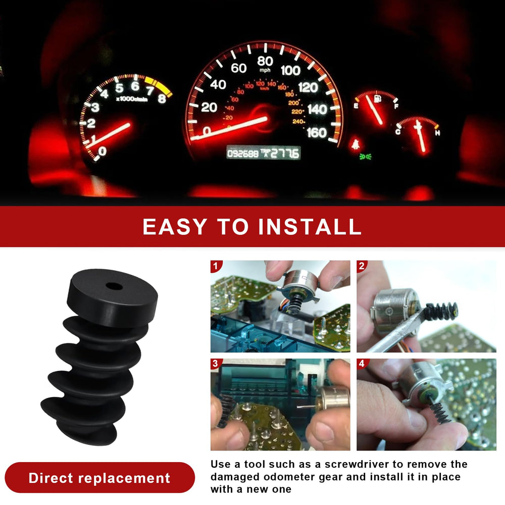 RPBKE direct-replacement odometer gear for simple repairs.