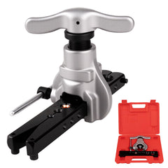 Rpeconu flaring tool with 7 dies for 3/16–3/4 in pipes, ideal for HVAC work