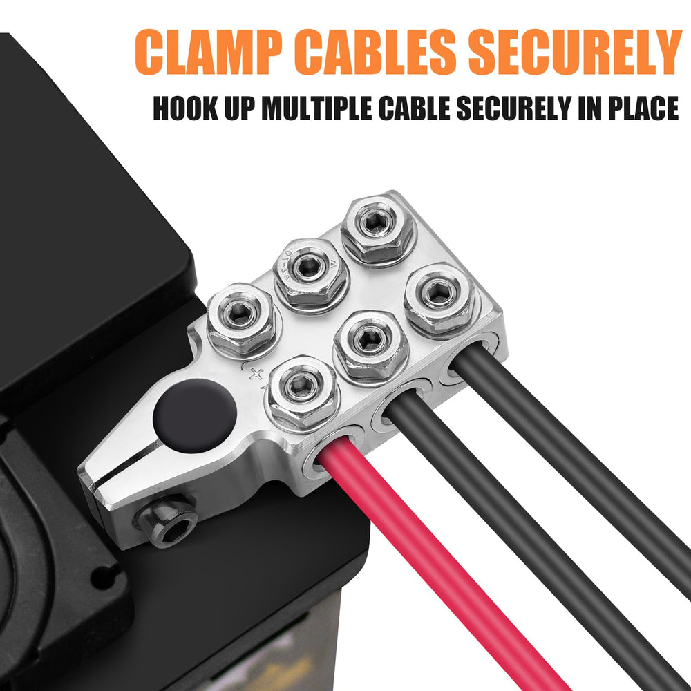 Multi-cable clamp kit installed for car audio upgrades