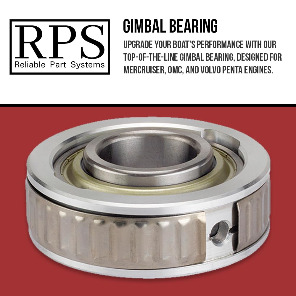 RPS greasable stern drive bearing with grease zerk enables easy maintenance