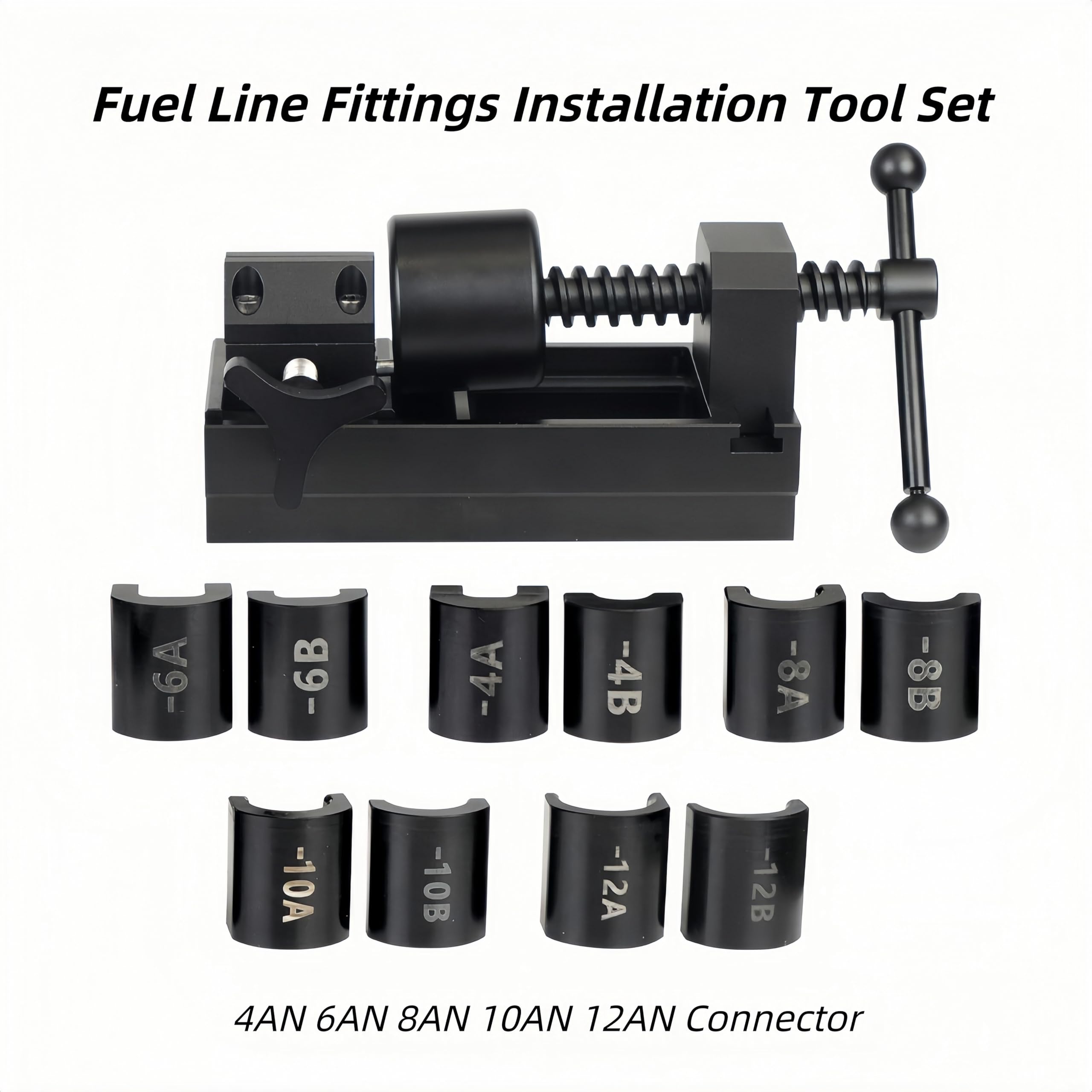 RQG fuel line fittings tool set with 6AN connector for easy removal.