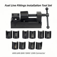 RQG fuel line fittings tool set with 6AN connector for easy removal.