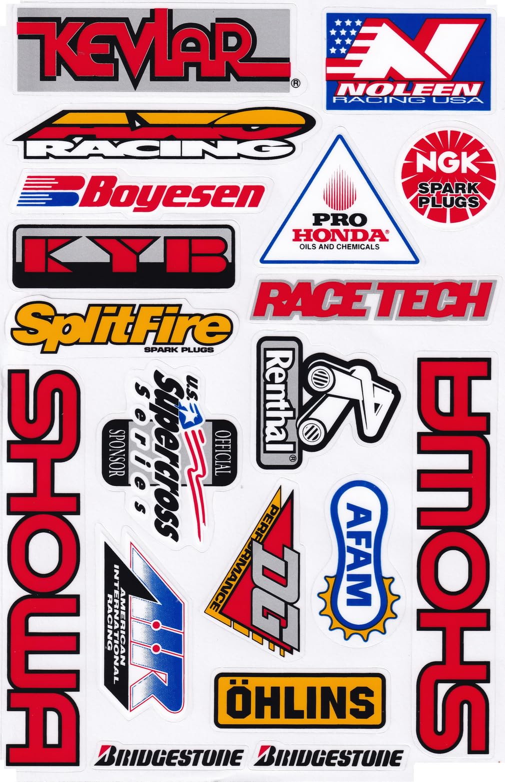 R and R Imports toolbox decals perfect for garage organization with race-inspired visuals.