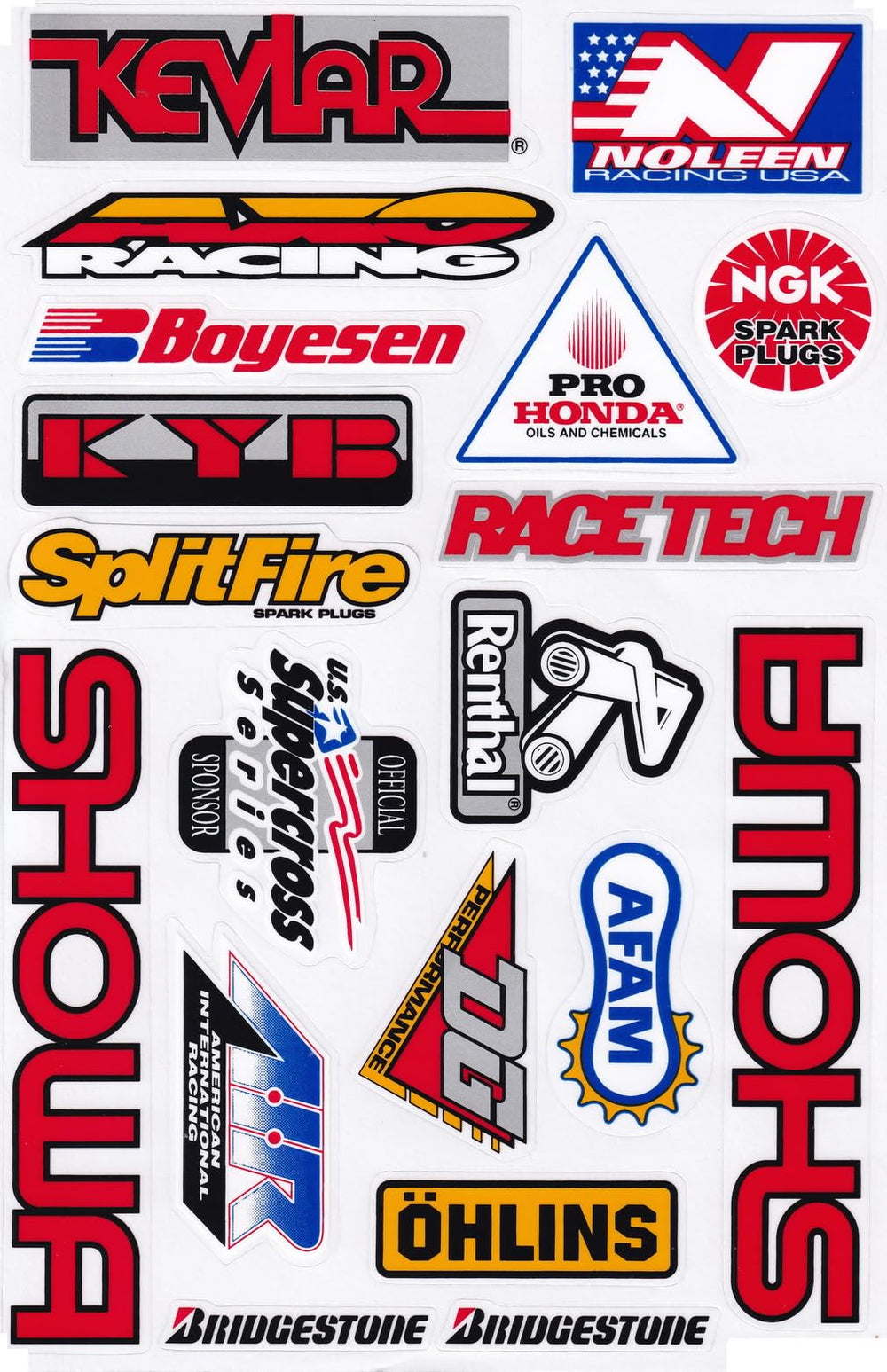 R and R Imports toolbox decals perfect for garage organization with race-inspired visuals.