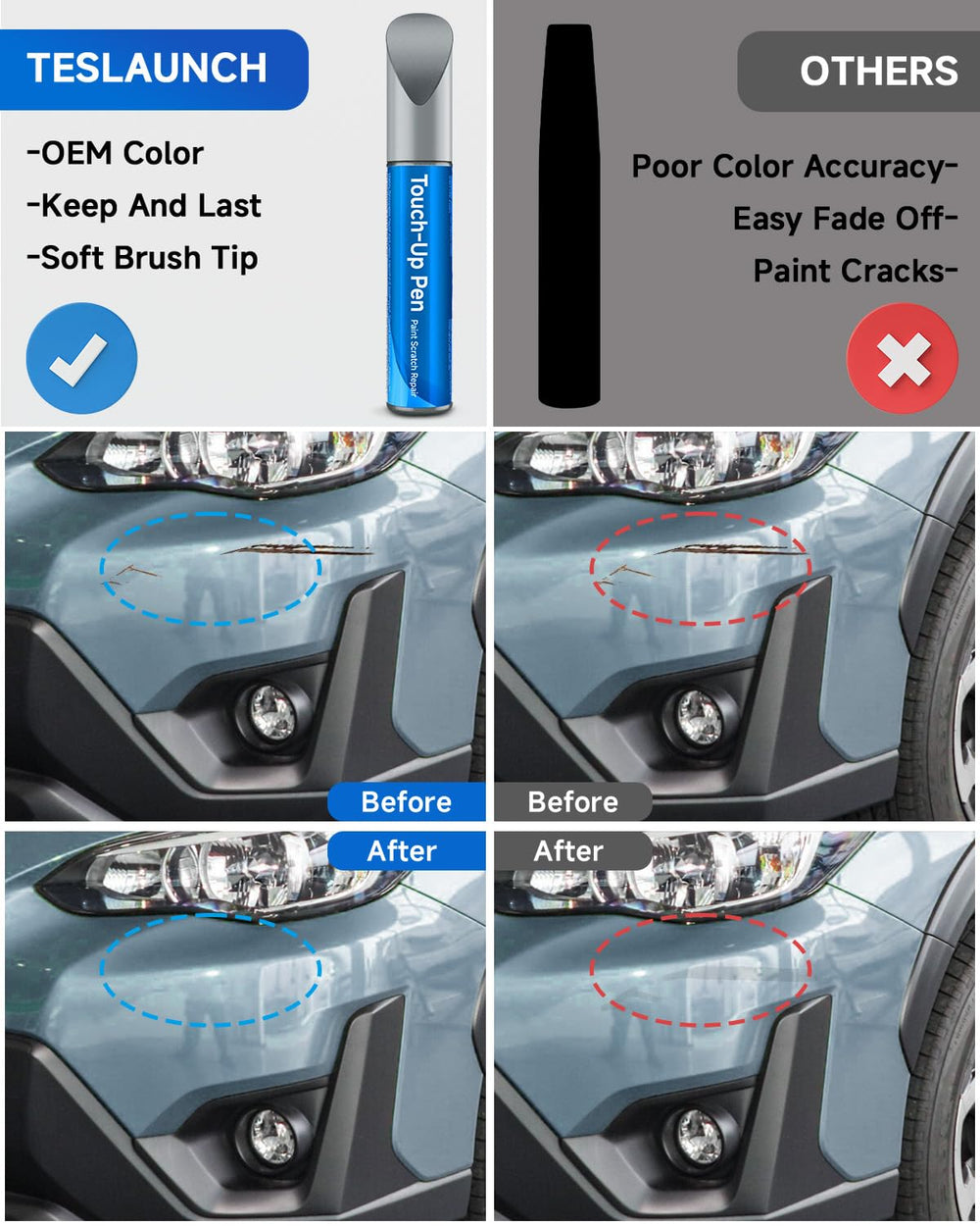 RSACET G1U Subaru color match swatch demonstrates exact shade compatibility.