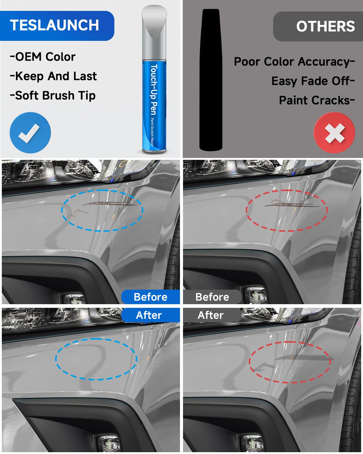 RSACET NH-700M Alabaster Silver color-match scratch fix for seamless touch-ups.