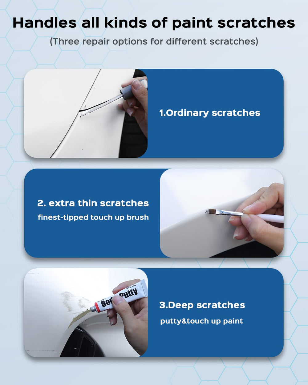 RSACET NH-700M alabaster silver putty tackles deeper chips with buildable coverage.