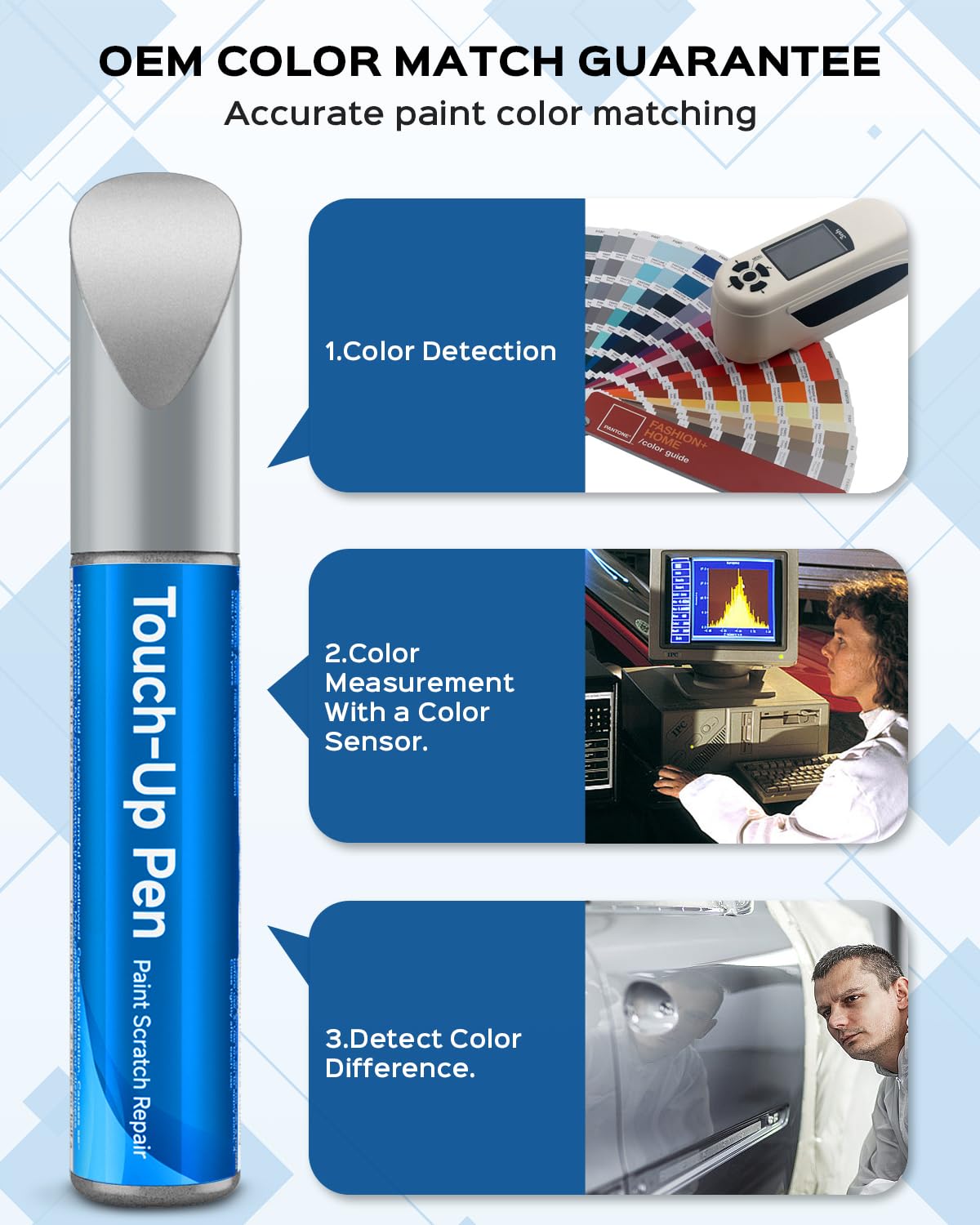 RSACET NH-700M alabaster silver scratch pen is ideal for light scratches.