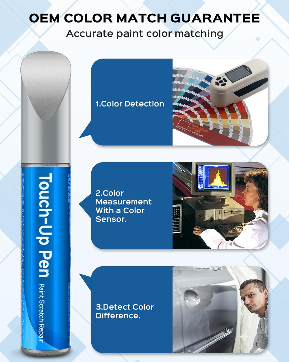 RSACET NH-700M alabaster silver scratch pen is ideal for light scratches.